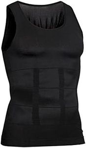 VENI MASEE Men es Body Shaper Schlankheits Weste, Männer elastische Formung Weste thermische Kompression Basisschicht schlank Kompression Muskel-Tank Shapewear