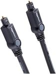 AmazonBasics Digital Optical Audio Toslink Cable - 6 Feet (1.8 Meters)