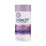 DrSALTS+ Create Calm Epsom Salts - Soothing Epsom Bath Salts to Relax Body & Mind with Lavender, Chamomile & Lemongrass Essential Oils - Vegan & Cruelty-Free, 750g