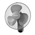 Schallen 16" 40cm Oscillating Wall Mounted Air Cool Fan with 3 Speed Settings, Timer & Remote Control (Grey)