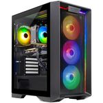 Skytech Nebula Gaming PC Desktop, Intel i5 14400F 2.5 GHz (4.7GHz Turbo), NVIDIA RTX 5060 8GB, 1TB NVMe SSD, 16GB DDR5 RAM 6000, 650W Gold PSU, Wi-Fi, Win 11