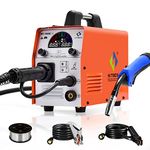 HITBOX Multifuctional MIG Welding Machine -200A with Color LCD Display IGBT Inverter MIG MMA Lift TIG Stick Gas Mix Gases Gasless Flux Cored Wire Solid Core Wire MIG Welder（Model：MT2000II）