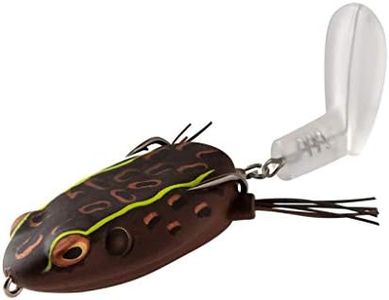 Booyah Toad Runner Jr Topwater Bass Fishing Hollow Body Frog Lure with Weedless Hooks Sunburn BYTR2911 Standard