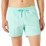 Champion Men's Beachshorts Small Logo Swim Trunks, Turquoise, M