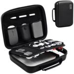 ProCase Hard Travel Electronic Organizer Case for MacBook Power Adapter Chargers Cables Power Bank Apple Magic Mouse Apple Pencil USB Flash Disk SD Card Small Portable Accessories Bag -XL, Black