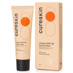 Cureskin Mineral Sunscreen Matte Finish Tinted SPF 50 PA++++ | Broad Spectrum Sun (UVA/UVB/IR) Protection with Titanium Dioxide, 50g (Pack of 1)