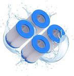 First4spares Size 2 Filter Cartridges Made to fit Bestway Swimming Pool 530/800 gal/hour filter Flowclear Pump, Size 4.2 x 5.4 Inches (Pack of 4)