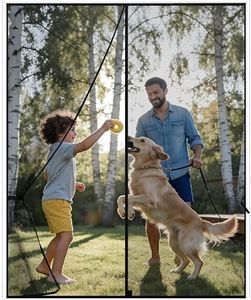 Sunolga 50 x 84 Inch Magnetic Screen Door, Fits Doors Size 48 x 83 Inch, Reinforced Polyester Screen Door Mesh with Full Frame Hook & Loop, Door Screen Magnetic Closure for Hands-Free