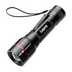 Lepro LED Torch Super Bright, LE2050 Pocket Flashlight, Zoomable, Waterproof, 5 Modes, Clip On, Small Hand Torch Powered by 18650 or AAA Battery (Not Included), for Power Cuts, Camping, Dog Walking