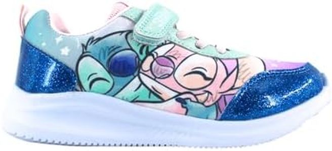 Disney Stitch Zapatos Niñas, Calzado Stitch y Angel Deportivas Bajas, Regalo para Niñas, Talla EU 31