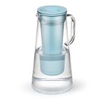 LifeStraw Home 7-Cup Water Filter Pitcher, BPA-Free Plastic, Tested to Protect Against Bacteria, Parasites, Microplastics, Lead, Mercury, and a Variety of Chemicals, Aqua
