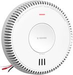 X-Sense Hardwired Combination Smoke and Carbon Monoxide Detector, Hardwired Interconnected Smoke and CO Detector Alarm with Replaceable Battery Backup, XP04, 1-Pack