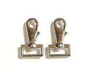 1"/25mm Nickel Plated Horse/Dog Snap Rug Clip/Trigger Hook x 2