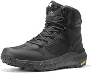 NORTIV 8 Men's Military Tactical Boot Comfortable Lightweight Boots for Work All Day Side Zipper Motorcycle Combat Hiking Boots 8 Inches, Black, 12