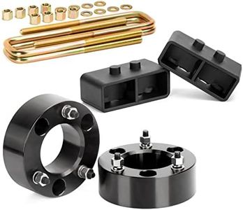 KSP F150 Full Suspension Lift Kits 3"F+2"R, Leveling Kit Including 3inch Front Strut Spacers and 2inch Rear Lift Blocks with Extended U Bolts Compatible with Ford F150 2WD 4WD 2004-2019,Pack of 8pcs