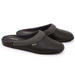 ZEROSTRESS - MILAN Men's Mule Slipper - Genuine Cow Leather - Genuine Suede Sole - Sub Fleece Lining - Wide (EEE) Fit