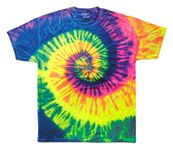 Tie-Dyed Tie Dyes Men's Performance T-Shirt H1000 - - Neon Rainbow