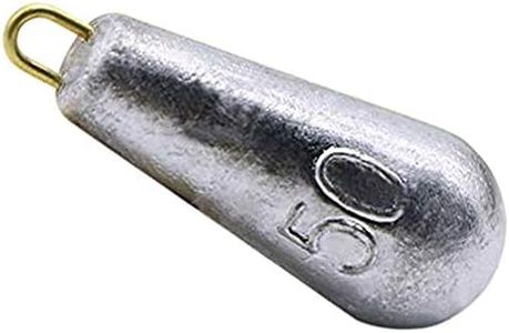 CZ-XING 10 Pcs Fishing Tackle - Sea Fishing Weight Sea Weights Plumb Fishing Weights Used For Coastal Surf Ferry Sea Fishing (Water droplets -50g)