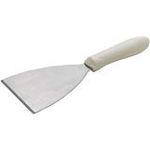 Value Series TWP-40 Griddle Scraper - White Handle, 4-7/8"x4 Blade