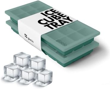 Ice Cube Tray – Small Silicone Molds with Lids, BPA-Free and Flexible for Cocktails and Beverages – Set of 2 - glacio