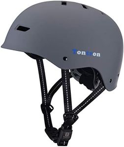 Tontron Skate Helmet (Matte Grey, Medium)