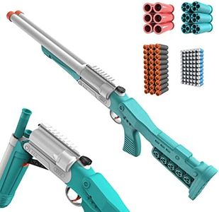 Fucile Doppietta Giocattolo per Bambini, Adolescenti - Fucile a Doppia Canna Blaster in Schiuma Pistola Giocattolo con Proiettile Morbido per Compleanno Natale Regalo