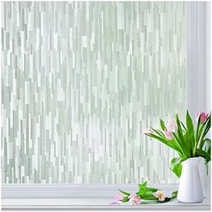 Lifetree Window Film Privacy: Frosted Glass Film for Windows Opaque Self-Adhesive Anti UV Static Cling Decorative Films for Home Office Bathroom 44.5 * 200cm