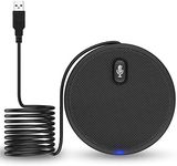 XIIVIO USB Conference Microphone, 360° Omnidirectional Condenser PC Microphones with Mute Plug & Play Compatible with Mac OS X Windows for Video Conference,Gaming,Chatting,Skype