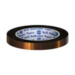 VCR kapton Tape 06mm / 0.25 inches Width - 33 Meters in Length - Amber Color - Pack of 1 Roll - Chemical Resistance, Suitable for Electronics Polyimide, 3D printers and High-Temperature.
