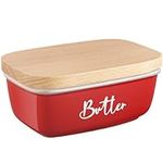 ALELION Red Butter Dish with Lid an