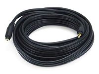 Monoprice 105591 25-Feet Premium Stereo Male to Stereo Female 22AWG Extension Cable, Black