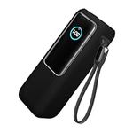 kwmobile Case Compatible with Anker Power Bank 25000mAh (A1695H11) - Portable Powerbank Cover - External Battery Charger Bag, Shockproof - Black
