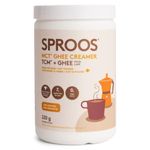 SPROOS MCT Ghee Creamer | Grass-Fed Ghee, MCT Powder | Unsweetened | Keto + Paleo Friendly | Tub 220 g