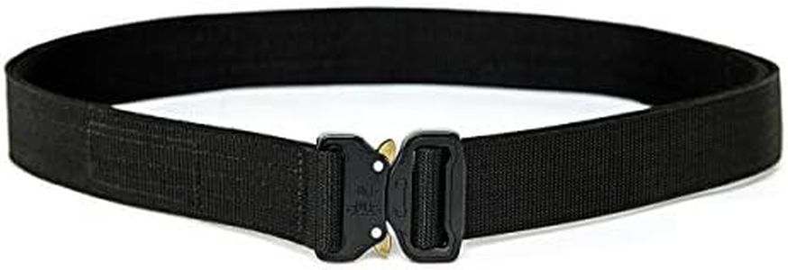 WOLF TACTICAL Heavy Duty Quick-Release EDC Belt - Stiffened 2-Ply 1.5” Nylon Gun Belt for Concealed Carry Holsters