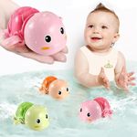 Bath Toys - Baby Water Toys for Toddlers 1-3 - Kids Pool Floating Toys for 1 Year Old Girl Boy Gifts - Wind Up Swimming Turtle Infant Bathtub Toys 2-4, 2024 Upgraded