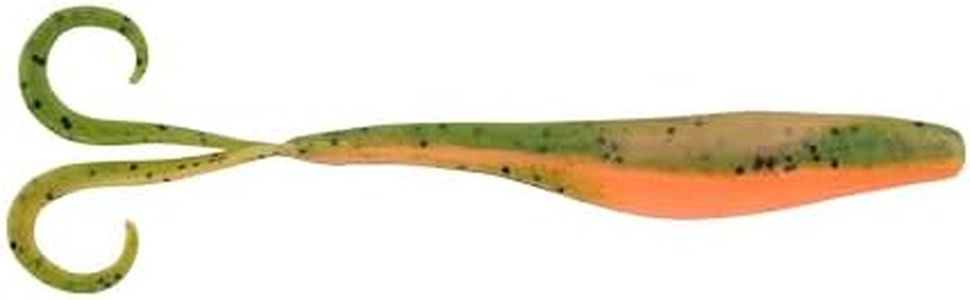 Berkley Gulp! Crazy Legs Jerk Shad Soft Fishing Bait, Unisex-Adult, Soft Bait, 1504715, Lime Tiger Glow, 5in | 13cm