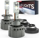 PERPOTAO D4S D4R Led Bulb, 26,400LM, 600% Brightness, 6,000K White，10x Cooling, Xenon HID Replacment，Fast Plug, Compatible 99.99%，2-Pack