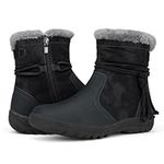 Rollda Women's Winter Boots Faux Fu