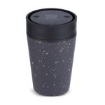 Circular & Co Insulated Reusable Coffee Cup - 8oz/227ml - Small Travel Mug - 100% Leakproof & Lockable - Push Top, One Hand Open, 360 Drinking Coffee Tumbler - Recyclable - BPA Free, Dishwasher Safe