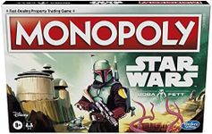 Monopoly: Star Wars Boba Fett Edition Board Game for Kids Ages 8+, Inspired by The Star Wars Movies and The Mandalorian TV Series