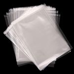 A4 Clear Self-adhesive Bags 100 Pack, 22x30CM Self Sealing Cellophane Display Bags/Sealable Bags, Food Safe, A4 Cello Bags OPP for Cookies,Cards,Envelopes,Pictures