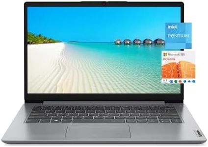 Lenovo 2023 Newest Ideapad 1i 14" HD Ultra-Light Laptop, Intel Pentium N5030 4-Core(Beat N4020), 4GB RAM, 128GB Storage, Stereo Speakers, Up to 10 Hours, WiFi, USB-A&C, 1 Year Microsoft 365, Win11 S