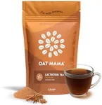 Oat Mama Lactation Tea: Chai Spice, Breastfeeding Support for New Moms, Organic Herbs to Help Increase Milk Supply, Women-Owned, 14 Tea Bags