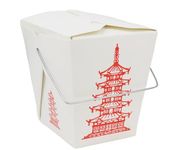 Great Credentials 15 Count 16 oz Pagoda Wire Handle Chinese Takeout Box