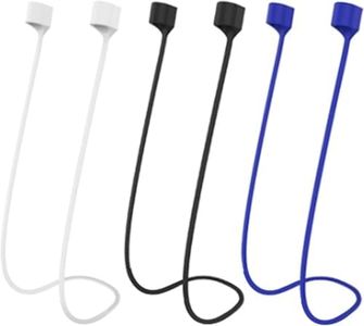Airpod Strap,Magnetic Anti-Lost Airpod Neck Strap Lanyard for Airpods pro/2/3 Soft Silicone Airpod Accessories Holder Strap for Running,Fitness,Dancing 3 Pcs(White/Blue/Black)