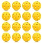 16 Pack Plastic Training Baseballs, Plastic Batting Baseballs Practice Training Balls Hollow Softball Lightweight Plastic Softballs for Hitting Indoor Outdoor (2.83 Inch, Yellow)