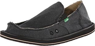 Sanuk Men's Vagabond Slip On Black Size: 6 UK