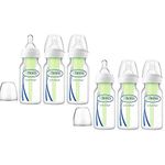 Dr. Brown's Bottles 6 Count (4 Oz), Option Bottles Can Be Used with or Without The Vent