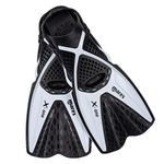 Mares Aquazone X-One Fins Snorkleling Adult - Unisex, White, LXL