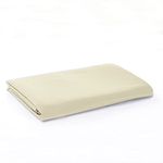 Sonia Moer Super Soft Brushed Microfibre Flat Sheet - Non Iron Breathable Hypoallergenic Top Sheet - Single/Cream